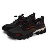 Summer Men'S Mesh Sports Shoes Fashion Mountaineering Breathable Lightweight Anti Slip Shoes Outdoor Travel Running Casual Shoes