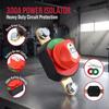 300A Battery Disconnect Switch 12V-24V Power Isolator Switch Battery Shut Off Switch  for RV