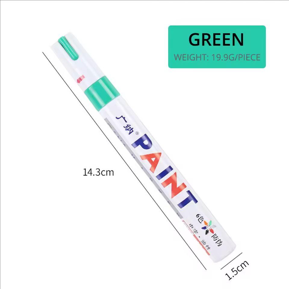NewUpgrade Car Paint Pen Waterproof Car Wheel Tire Oily Painting Mark Pen Auto Rubber Tyre Tread CD Metal Permanent Paint Marker