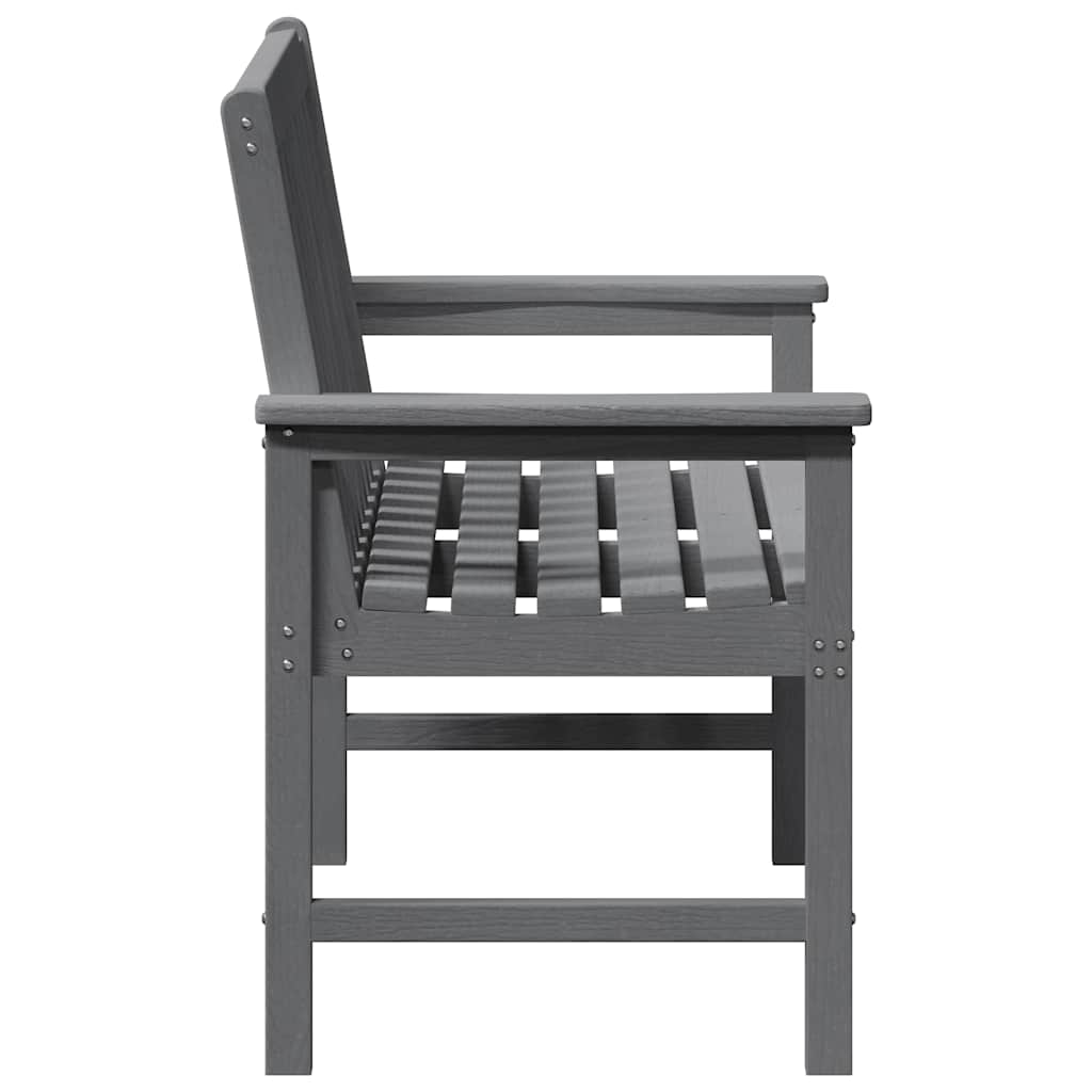 Garden Bench Light Grey 120 x 59 x 88 cm HDPE