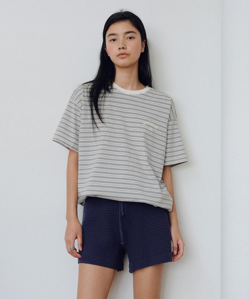 Yulago Archive Stripe Boxy T-Shirt