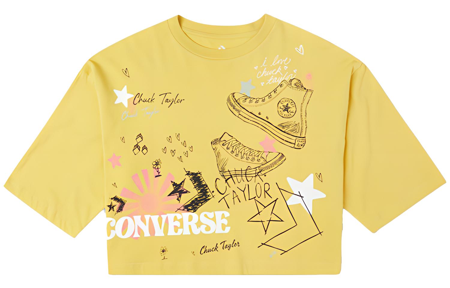 Converse T Shirt Women s Yellow 10022825-A01 L