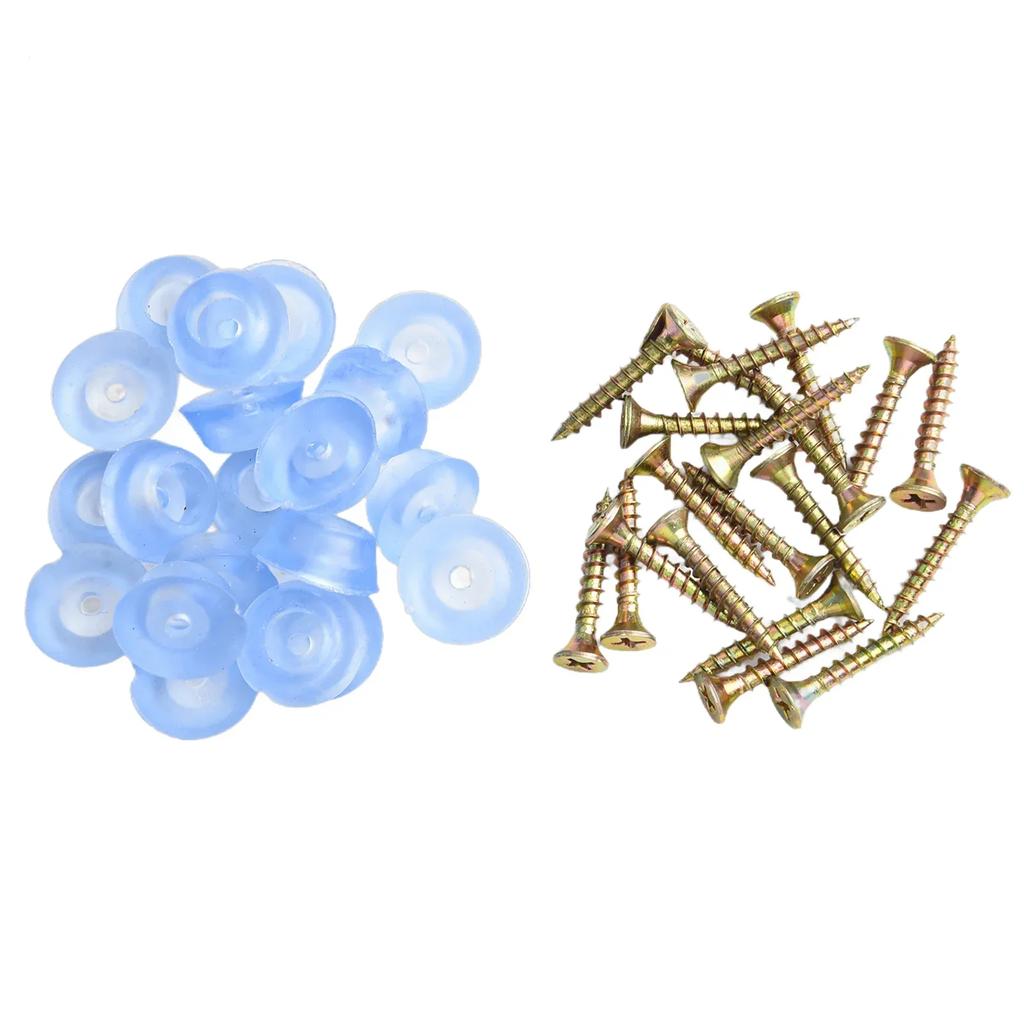 20Pcs Chair Leg Feet Pads Anti-Slip Feet Mat Silicone Transparent For Sofa Chair Leg Furniture Table Feet Protector Pad