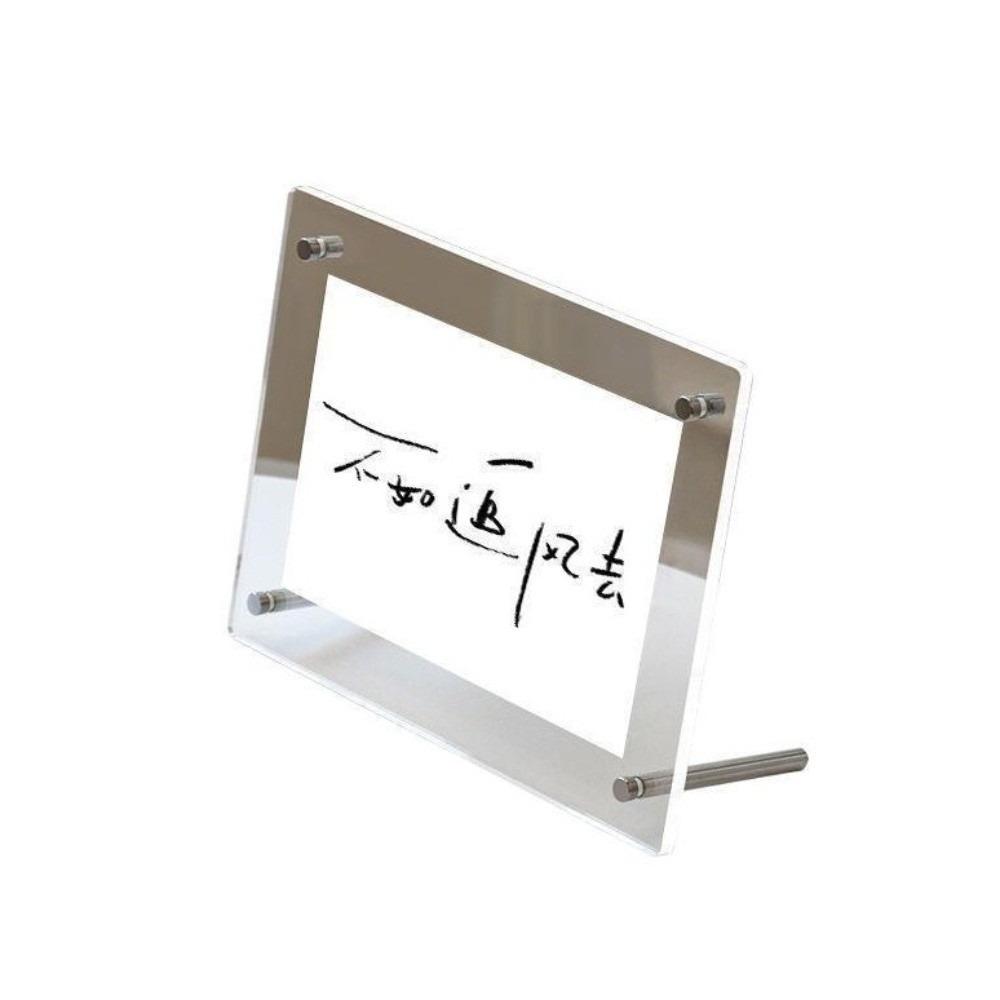 Horizontal Transparent Photo Frames Rectangular Poster Display Stand Collection Display