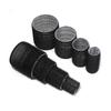 16Pcs/Set Black Self-Grip Hair Rollers With Clips Heatless Hair Roller Jumbo Sticky Hair Roller Set Salon Hair Dressing Curlers