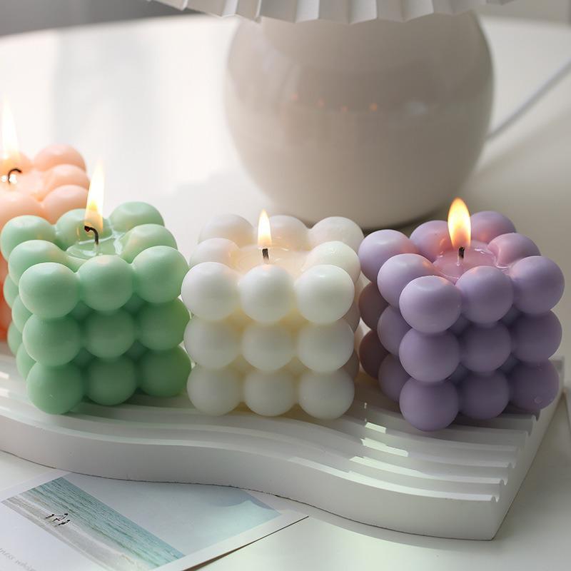 Cross-Border Magic Cube Candle Creative Ornaments - Stylish Photo Props & High-End Home Decor Accessories