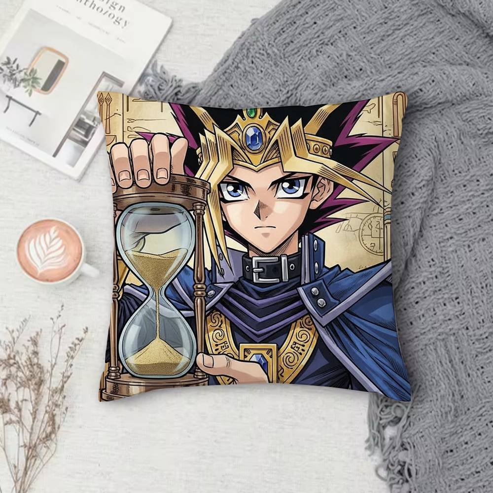 Yu-Gi-Oh Double-Sided Printed Square Decorative Cushion Cover For Sofa Living Room Home Decor