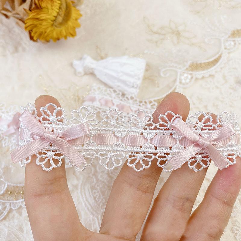 1yard Lolita Lace Trim Accessories Polyester Ribbon Dress Edging Decoration Skirt Lace Accessories Clothing Accessories 2.8cm Wide