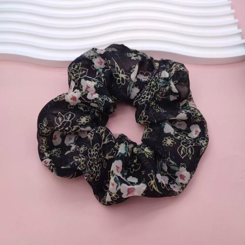 

Шифоновый большой кишечник кольцо для волос цветок двухслойная резинка для конского хвоста веревка для волос девочка резинка для пучка стрижки скрабчи