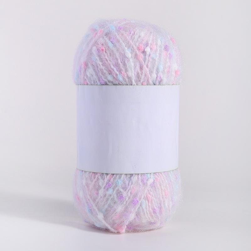 Kolorowa moherowa polarowa ręcznie tkana nić DIY do szalików, czapek, toreb, ubrań i lalek