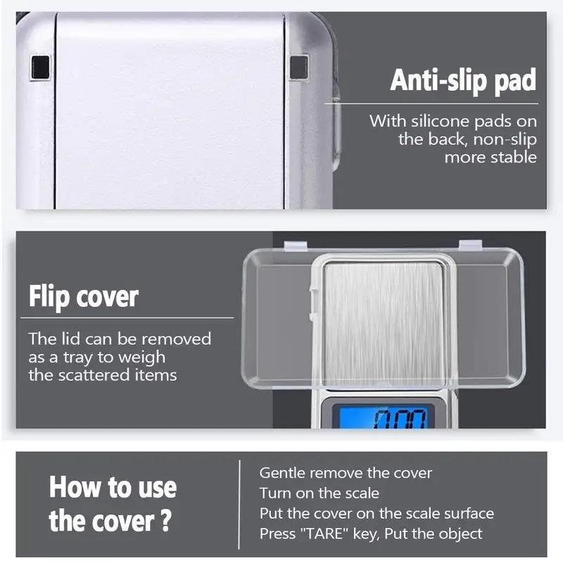 New Mini Scale 500g/300g/200g/100g X 0.01g /0.1g Accuracy Electronic Digital Precision Jewelry Scales Pocket Scale Balance