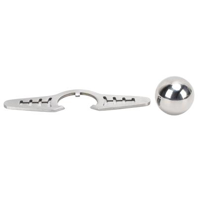 Herramienta para enfriar café con soporte, bola enfriadora reutilizable de acero inoxidable, herramienta de esfera de hielo, desbloquea el café