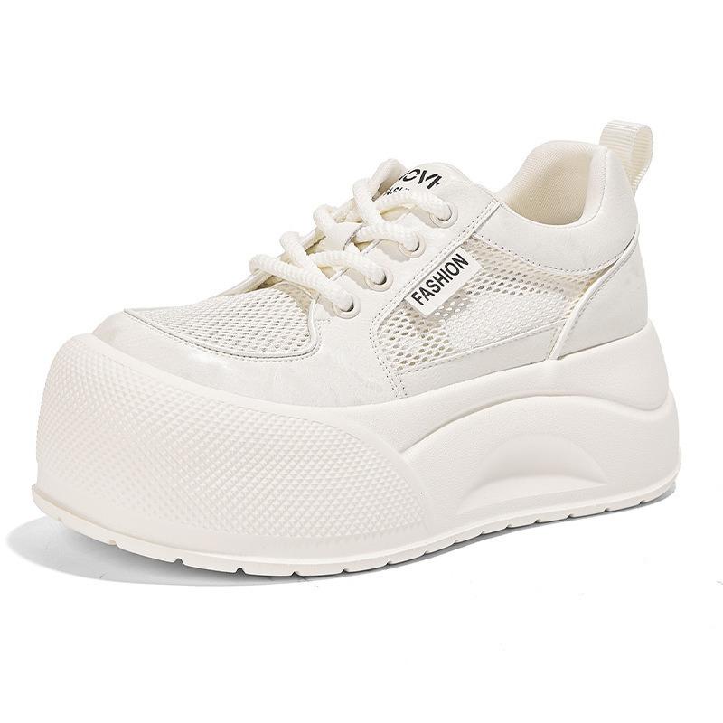 Platform Women's 2026 Summer New Big Head Casual Shoes Mesh Breathable Versatile Shoes Women's Shoes