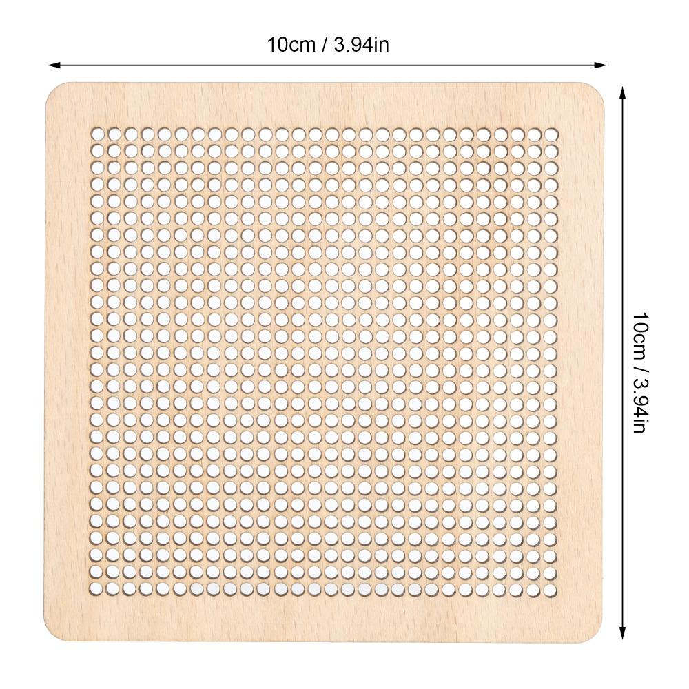 4pcs Hollow Design Needlepoint Board Set Wooden Embroidery Stitch Board For Crafters