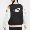 Nike Letter Color Block Casual Comfortable Sports Long Sleeve Baseball Jacket Women Jackets Black HQ4748-010