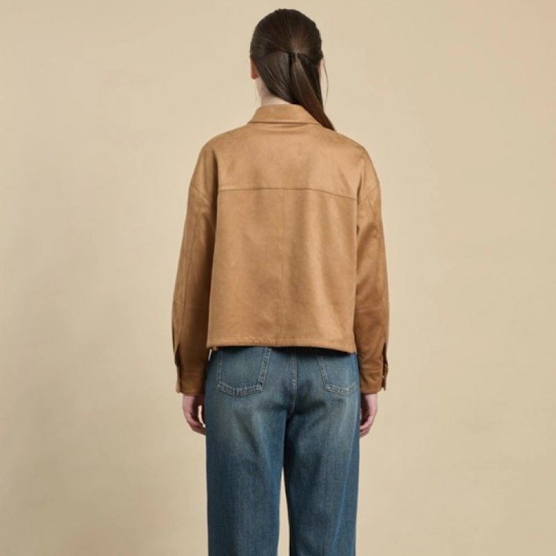 BCBG Pou Suede Blouse B6s1b410