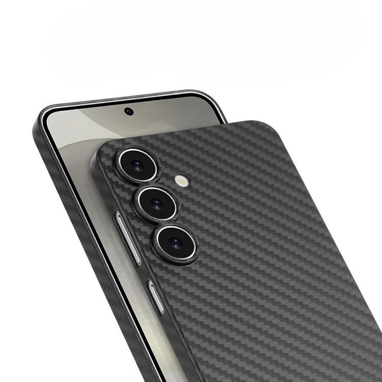 Suitable for Samsung S25ultra Ultra Thin Kevlar Carbon Fiber Pattern Pp Mobile Phone Case Full Inclusive S24