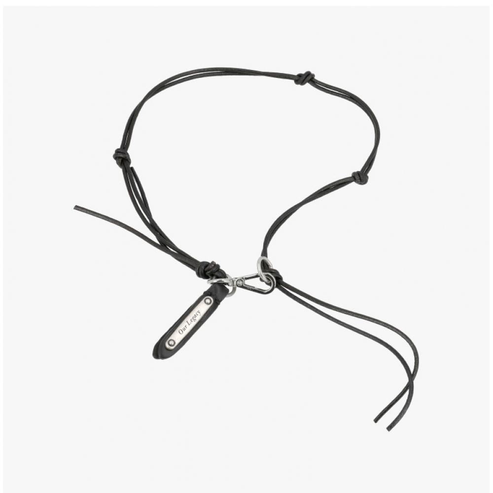 Aourlegacy Leather Necklace Radon Super Slim Purge Liquorice A2258sfl