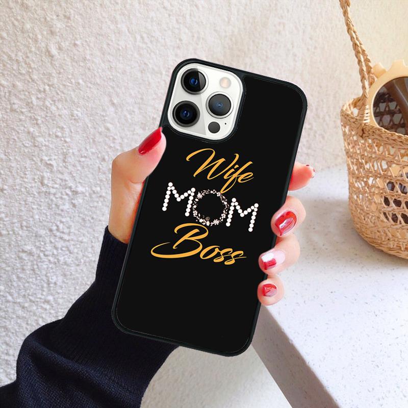 Wife Mom Boss Mum TPU Phone Case for iPhone 17 Air 16 PRO MAX 15 14 PLUS 12 11 13 Back Cover Fundas Shell coque