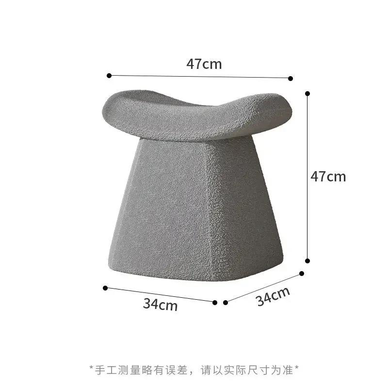 

Пеленальный столик из нордикального бархата, простой красный табурет для макияжа, легкий роскошный туалетный столик для девочек