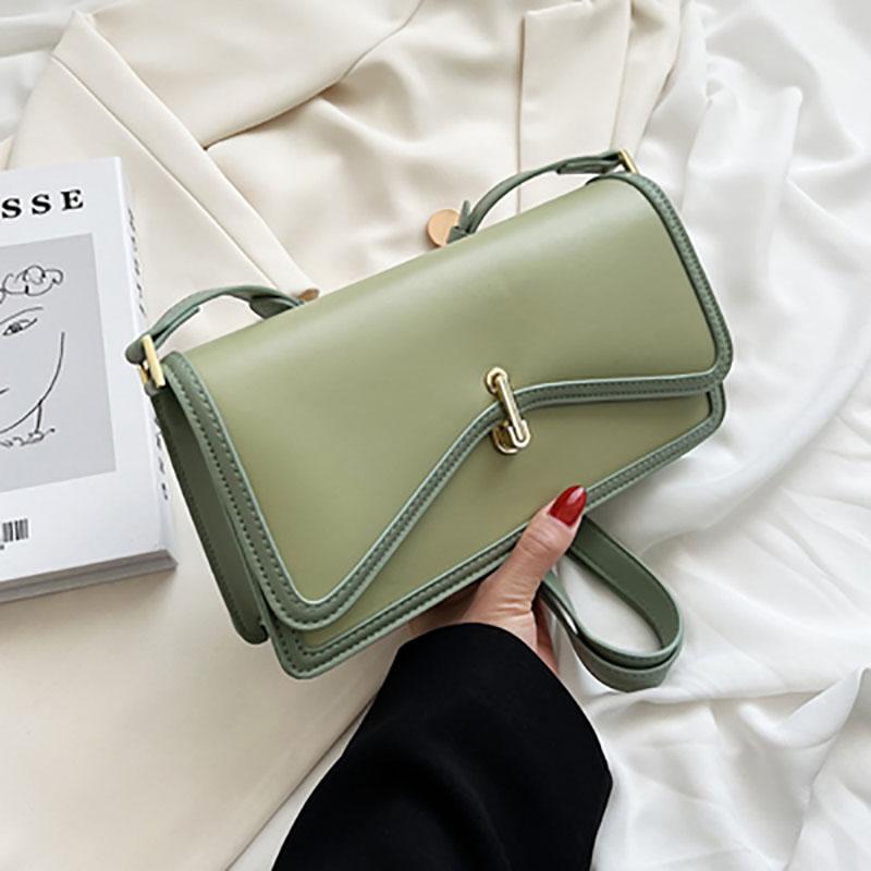 

Французский дизайн Niche, контрастный цвет, универсальная сумка через плечо для женщин, новые легкие, роскошные, модные, квадратные сумки, текстура, сумка через плечо (20cm<Max Length<30cm)