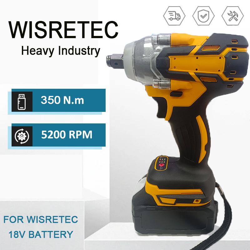 350N.m Cordless Electric Impact Wrench Brushless Torque Wrench Hand Drill Socket Auto Repair Tool Gift connector Accessory Box