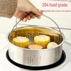 ZISIZ 304 Stainless Steel Rice Cooker Steamer Basket