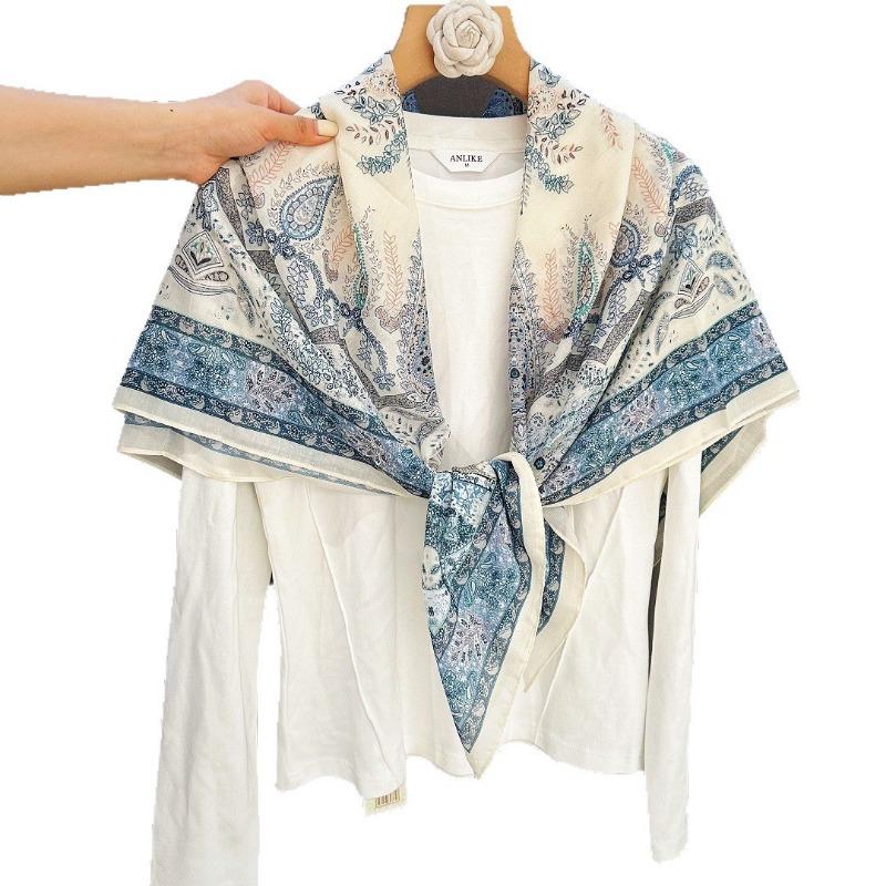 Women S Large Square Scarf For All Season Warmth Sun Protection