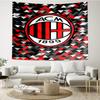 AC Milan Print Tapestry, Backdrop, Easy Setup, Ideal for Bedroom, Office & Living Room, with Aesthetic Wall Hanging Decor.