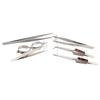 6pcs Self-Locking Jewelry Tweezer Straight/Curved Tip Cross Lock Tweezers  Jewelry Making