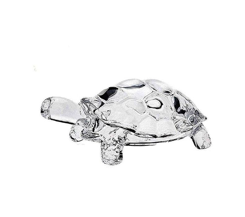 TreegoArt Stunning Glass Turtle and Beautiful Bowl Plate for Home Decor and Office Item - Pack of 2