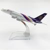 Maßstab 1/400 16cm Thai Airways Airbus A380 Airways Flugzeugmodell Flugzeug Diecast Metallflugzeuge