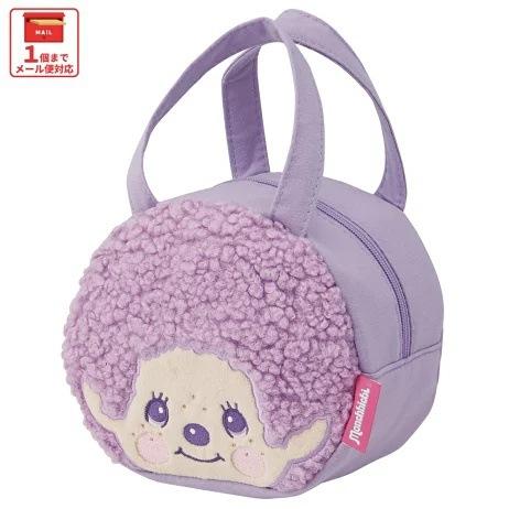 Nouveau Sac à Main Peluche Mignon Dessin Animé Monchhichi, Sac de Rangement Maquillage Portable, Sac Boîte à Lunch Étudiant Travail, Accessoires Cadeau