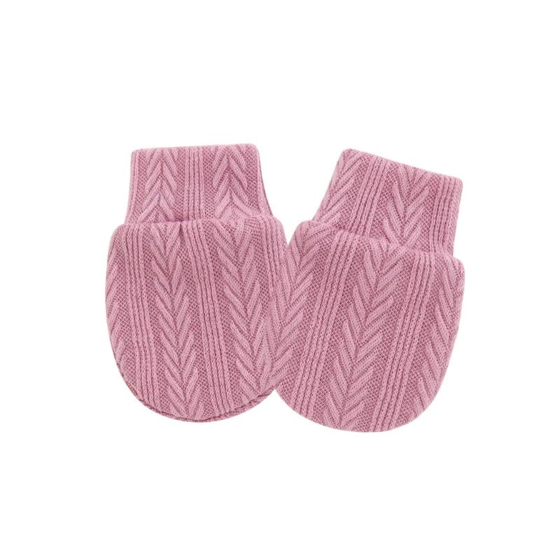 Elastic Cuffs Baby Mittens Prevent Face Scratching Soft Cotton Gloves For 0-1 Month Infants Breathable Hand Covers