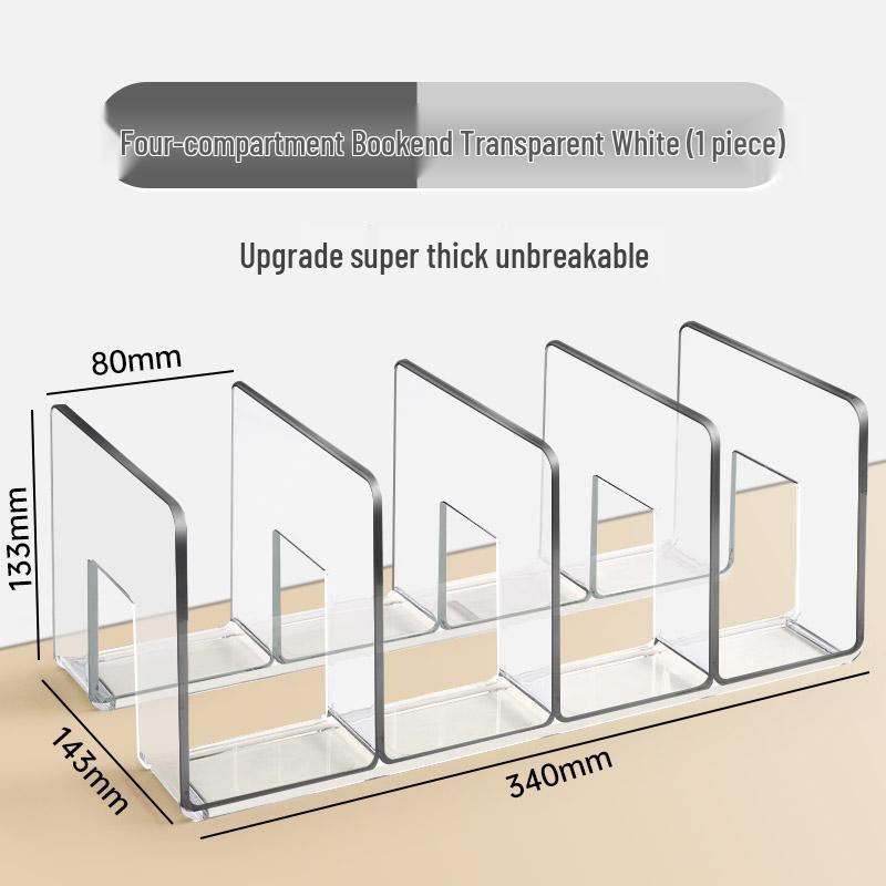Adjustable Book Stand & Desktop Organizer with Book Clip