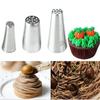 3 Pezzi Acciaio Inossidabile Bocchette per Ghiaccia Reale a Forma di Erba Piccola Bocca Decorativa per Pasticceria Decorazione Torta Essenziale per la Cottura