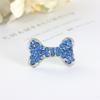 Non-slip Pet  Hair  Clips Bone-shaped Colorful Rhinestones Decoration Hairpin Hair Grooming
