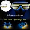 LED Light-Up Party Glasses for Stage Performances and Events