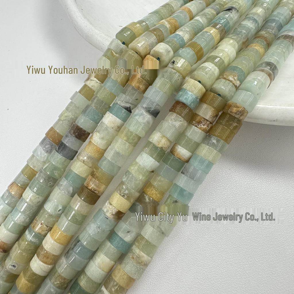 3x6mm Mixed Stone Spacer Beads for DIY Jewelry Making