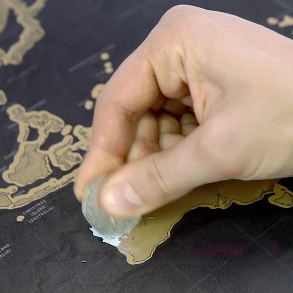 42*30 CM Rubbeltagebuch Vintage Weltkarte Wandglobus Karte Personalisiertes Atlas-Poster mit Landesflaggendekoration WBL