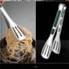 Stainless Steel Food Tongs with Silicone Handle Non-Slip BBQ Grill Clamp Cooking Buffet Kitchen Tools