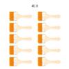 5/10/12pcs/Set Memory Nylon Paint Brushes for Acrylic/Oil/Watercolor Drawing Wooden Synthetic Bristles Easy To Clean BBQ Brush