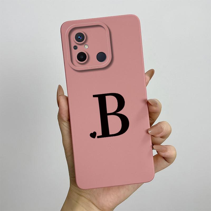 For Xiaomi Redmi 12C Case Cute Couple Letters Cover Silicone Soft TPU Fundas For Xiaomi Redmi 12C 12 C Redmi12C Phone Case Coque