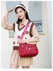 Damen Single Shoulder Crossbody Tasche - Große Kapazität Nylon Canvas mit Mehreren Fächern für Mütter