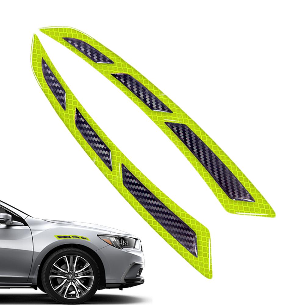 

Автомобильные светоотражающие наклейки 2 шт. Автомобильные светоотражающие наклейки Автомобильная наклейка Водонепроницаемая наклейка на колесо автомобиля для внедорожника зелёный