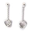 Altesse [K4508] - White 'Love' Silver Earrings