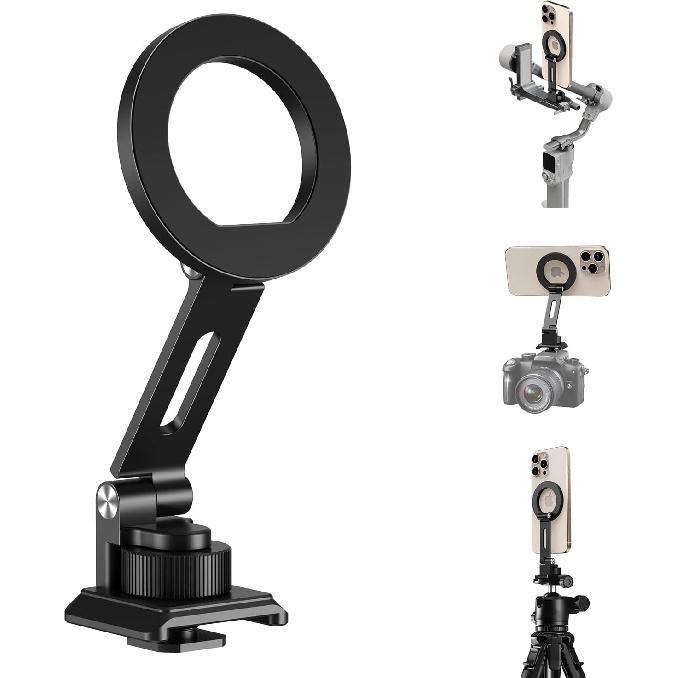elitehood Magnetic Phone Tripod Mount for Magsafe, iPhone Camera Mount