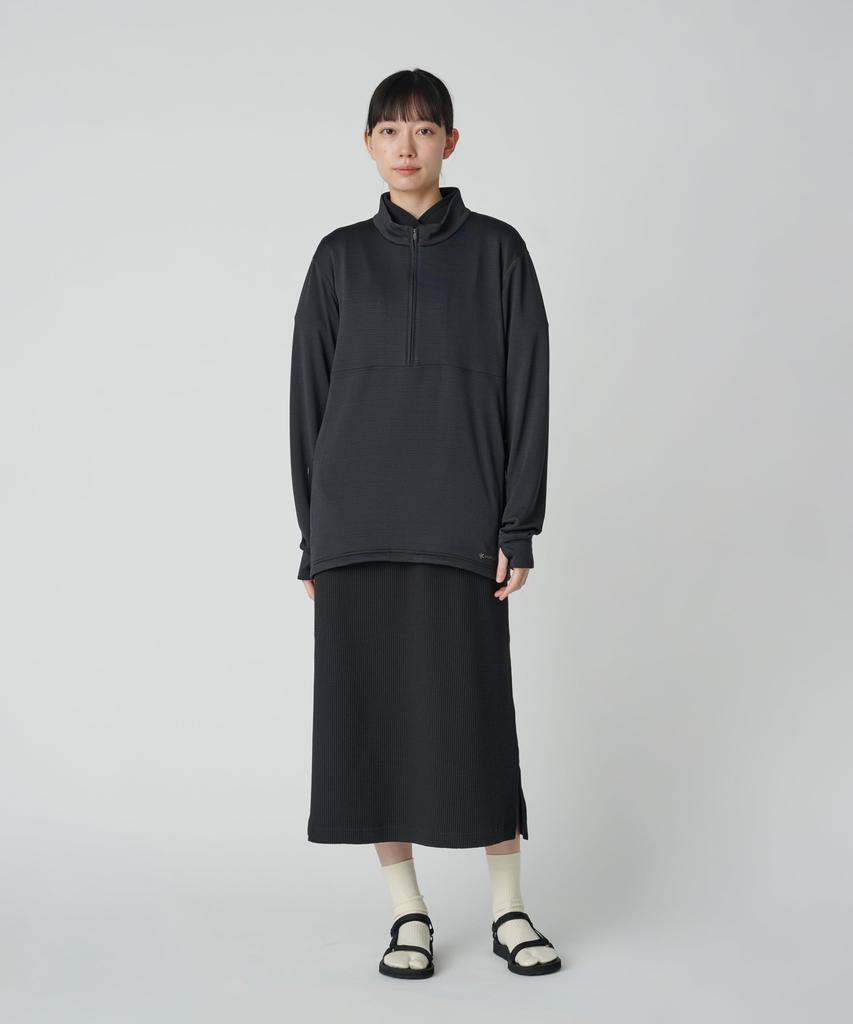 Breathable Dry Grid Half Zip Pullover Size Festivals Camping Outdoor [Snow Peak] XLBLACKSW-25SU009