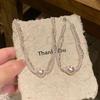 French Retro Light Luxury Double-Layer Pearl Pendant Jewelry Set: Bracelet & Necklace for Women