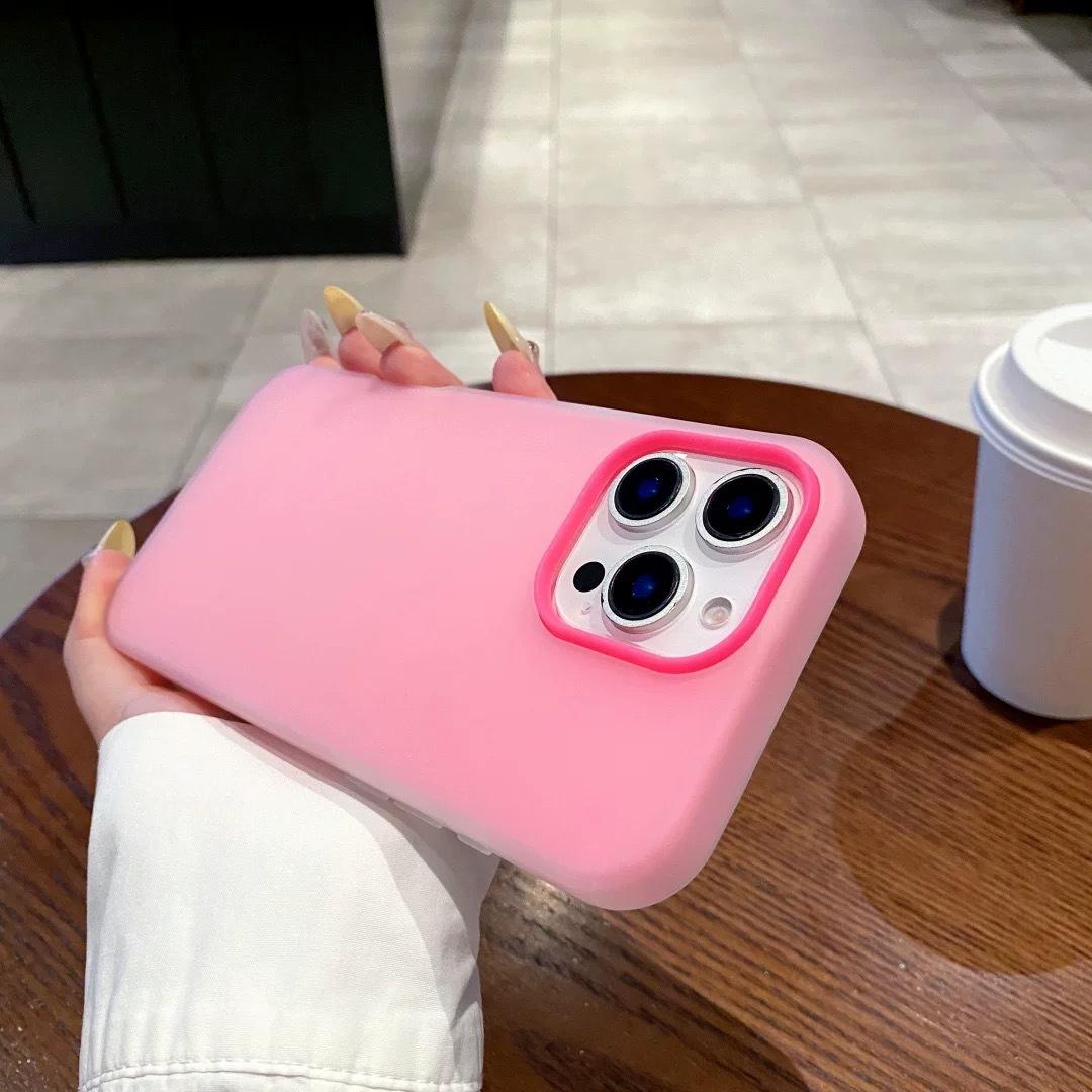 

Applicable to Apple 16promax dopamine jelly skin scrub mobile phone case iPhone15 anti-drop protective case iPhone 11 PROMAX
